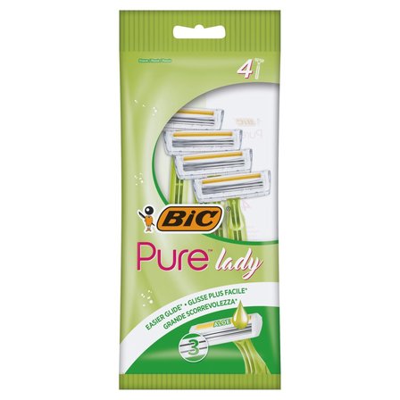 BiC Pure Lady Jednoczęściowe maszynki do golenia 4 sztuki (1)