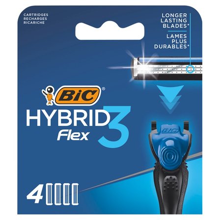 BiC Hybrid Flex 3 3-ostrzowe wkłady do maszynki do golenia 4 sztuki (1)