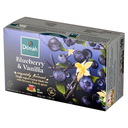 Dilmah Cejlońska herbata czarna aromatyzowana jagoda i wanilia 30 g (20 x 1,5 g) (2)