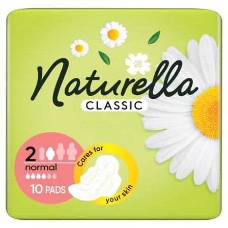 Naturella Classic Normal Camomile Podpaski ze skrzydełkami x10 (1)