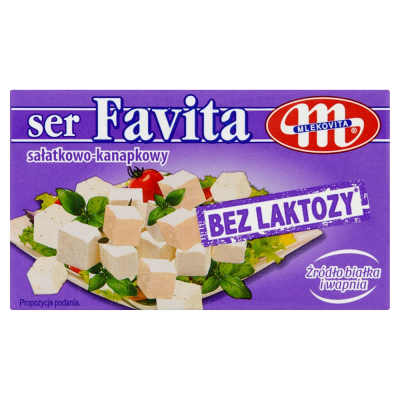 Mlekovita Favita Ser sałatkowo-kanapkowy bez laktozy 270 g (1)