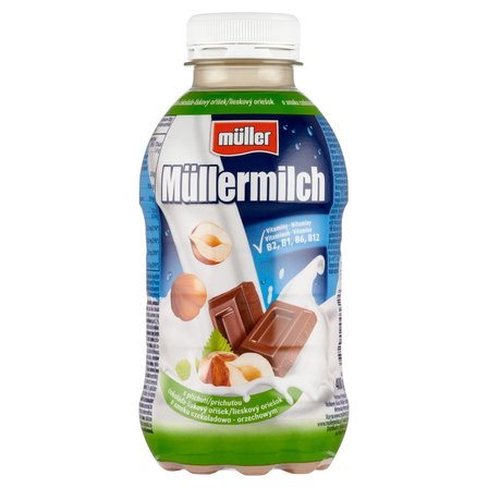 Müller Müllermilch Napój mleczny o smaku czekoladowo-orzechowym 400 g (2)