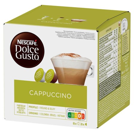 Nescafé Dolce Gusto Cappuccino Kawa w kapsułkach 186,4 g (8 x 17 g i 8 x 6,3 g) (2)