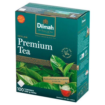 Dilmah Ceylon Premium Tea Klasyczna czarna herbata 200 g (100 x 2 g) (1)