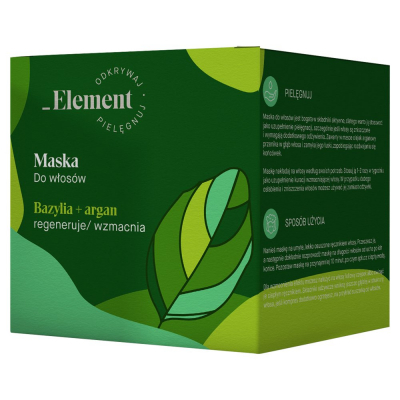 Element Maska do włosów bazylia + argan 200 ml (1)