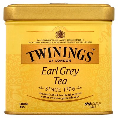 Twinings Earl Grey Czarna herbata liściasta z aromatem bergamoty 100 g (1)
