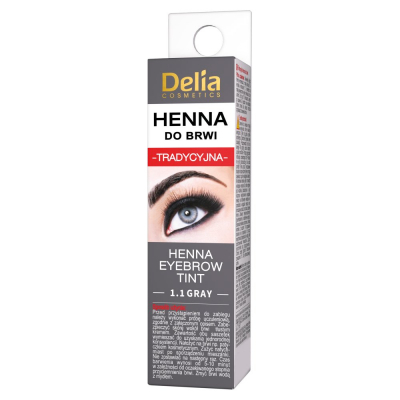 Delia Cosmetics Henna do brwi tradycyjna 1.1 gray (1)