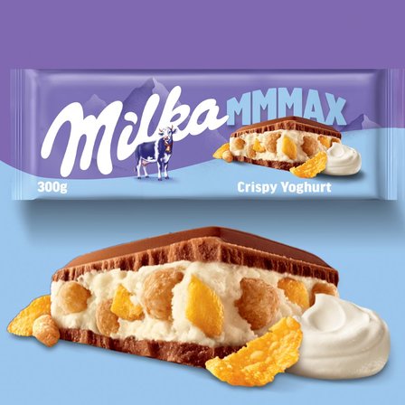 Milka Mmmax Czekolada mleczna z nadzieniem jogurtowym 300 g (5)