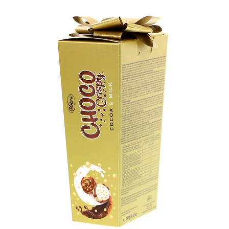 Vobro Choco Crispy Praliny nadziewane kremem kakaowym kremem mlecznym i chrupkami 180 g (4)