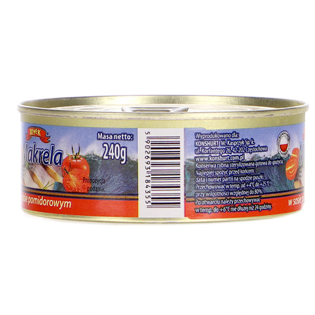 Mk makrela w sosie pomidorowym 240g (2)