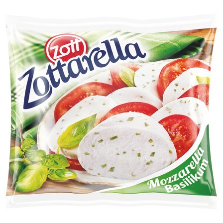Zott Zottarella Ser mozzarella z bazylią 125 g (1)