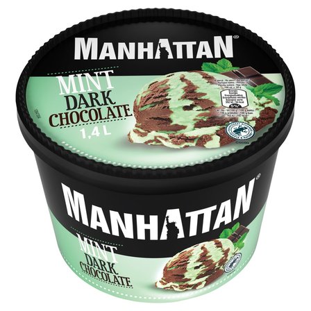 Manhattan Lody z czekoladą gorzką i lody o smaku miętowym 1400 ml (1)