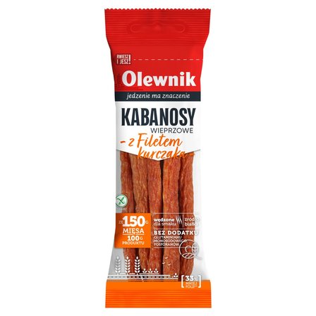 Olewnik Kabanosy wieprzowe z filetem kurczaka 105 g (1)