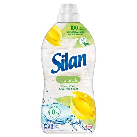 Silan Naturals Ylang Ylang & Vetiver Płyn do zmiękczania tkanin 1012 ml (46 prań) (1)