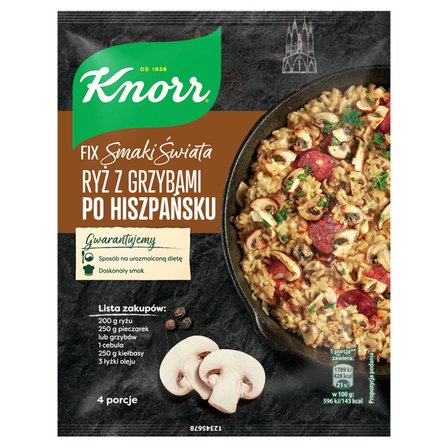 Knorr Fix Smaki Świata Ryż z grzybami po hiszpańsku 33 g (1)