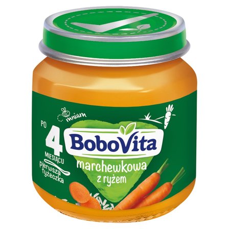 BoboVita Marchewkowa z ryżem po 4 miesiącu 125 g (1)