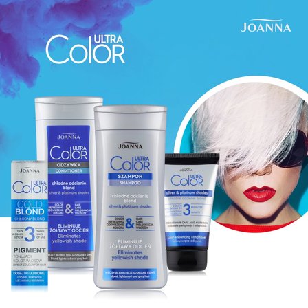 Joanna Ultra Color Szampon włosy blond rozjaśniane i siwe 200 ml (4)