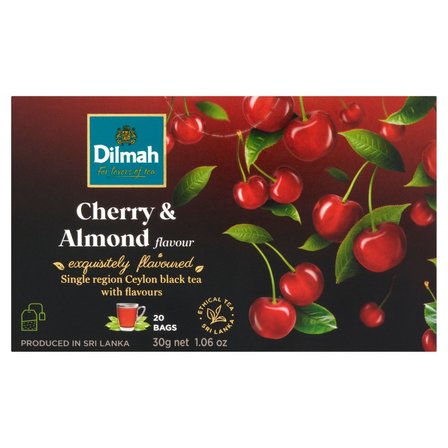 Dilmah Cherry & Almond Cejlońska czarna herbata 30 g (20 x 1,5 g) (1)