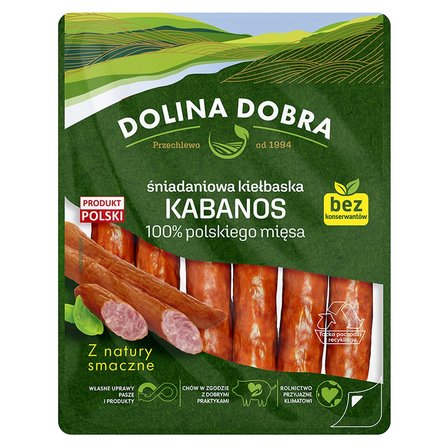 Dolina Dobra Śniadaniowa kiełbaska kabanos 200 g (1)