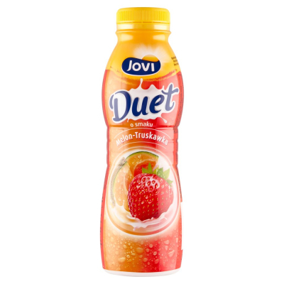 Jovi Duet Napój jogurtowy o smaku melon-truskawka 350 g (1)