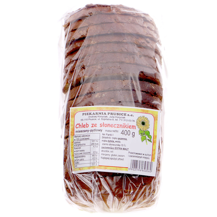 PIEKARNIA PRUSICE CHLEB ZE SŁONECZNIKIEM (400G) (1)