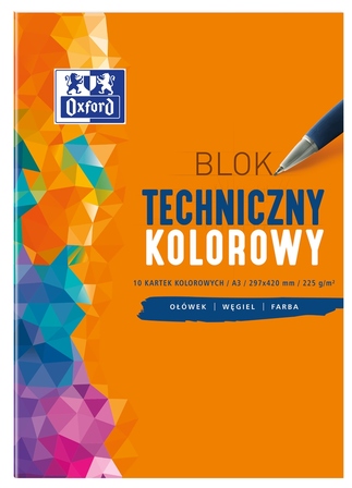 OXFORD BLOK TECHNICZNY KOLOROWY A3 10 (1)