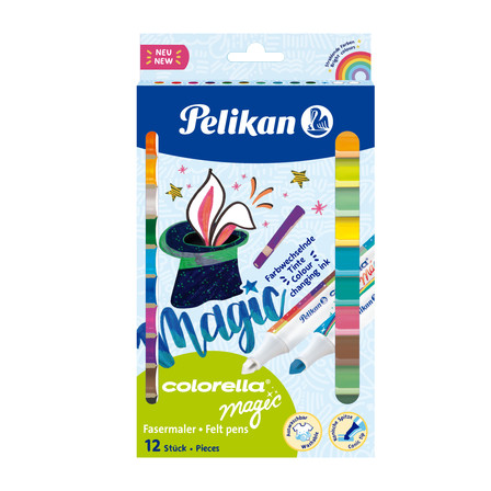 Pelikan flamastry magiczne zmieniające kolor 12 sztuk (1)