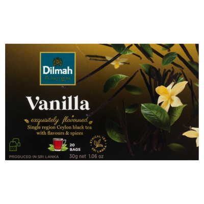 Dilmah Cejlońska herbata czarna aromatyzowana wanilia 30 g (20 x 1,5 g) (1)