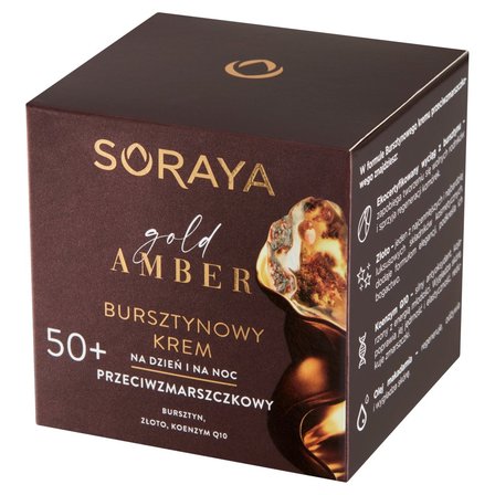 Soraya Gold Amber Bursztynowy krem przeciwzmarszczkowy na dzień i na noc 50+ 50 ml (2)