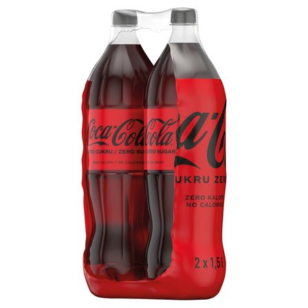 Coca-Cola zero Napój gazowany 2 x 1,5 l (1)