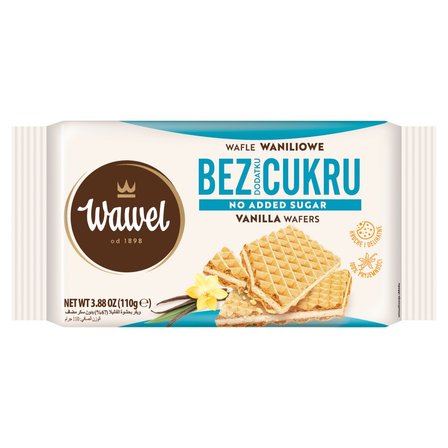 Wawel Wafle waniliowe bez dodatku cukru 110 g (1)