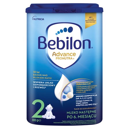 Bebilon 2 Advance Pronutra Mleko następne po 6. miesiącu 800 g (1)