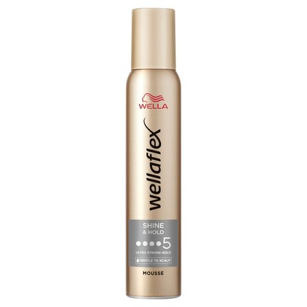 Wella Wellaflex Shiny Hold Pianka do włosów 200 ml (1)