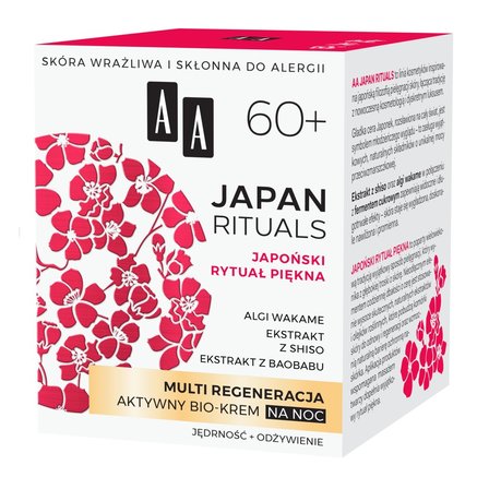 AA Japan Rituals Multi Regeneracja aktywny bio-krem na noc 60+ 50 ml (3)