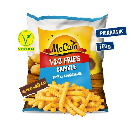 McCain 1.2.3 Fries Crinkle Frytki karbowane 750 g (2)