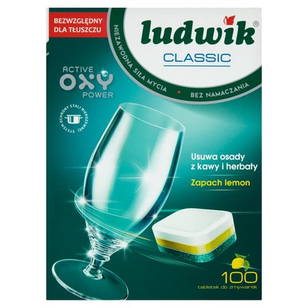 Ludwik Classic Lemon Tabletki do zmywarek 1,8 kg (100 sztuk) (1)