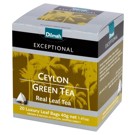 Dilmah Exceptional Zielona cejlońska herbata 40 g (20 torebek) (2)