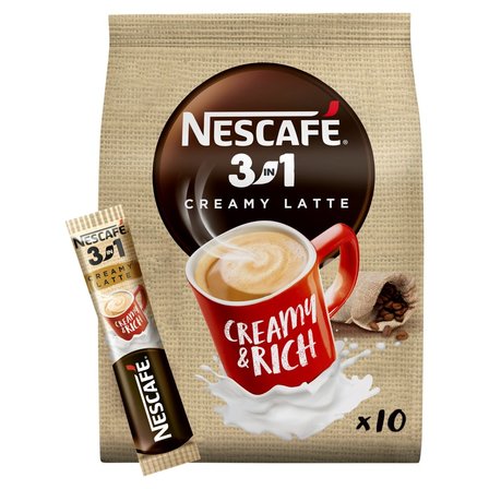 Nescafé 3in1 Creamy Latte Rozpuszczalny napój kawowy 150 g (10 x 15 g) (2)