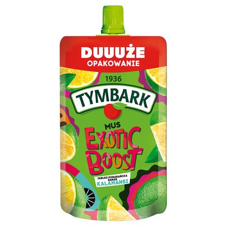 Tymbark Exotic Boost Mus jabłko pomarańcza banan kalamansi 200 g (1)