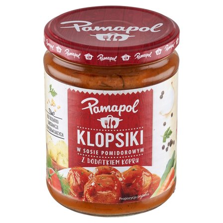 Pamapol Klopsiki w sosie pomidorowym z dodatkiem kopru 500 g (2)