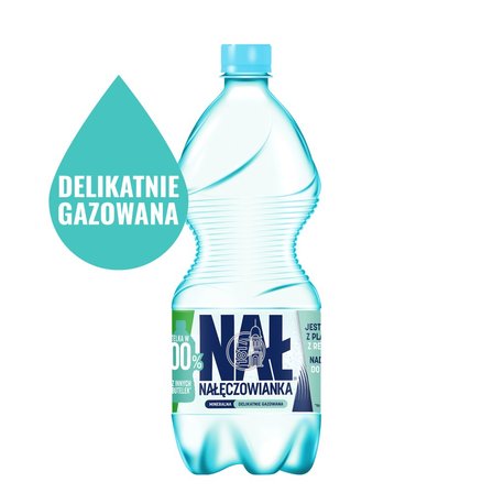 Nałęczowianka Naturalna woda mineralna delikatnie gazowana 1 l (2)