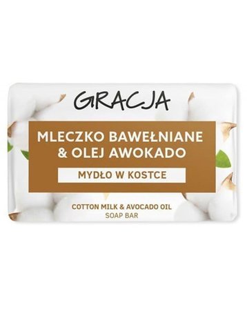 Gracja mydło w kostce mleczko bawełniane & olej awokado 90g (1)