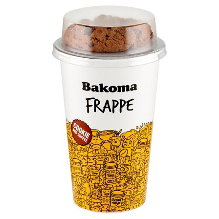 Bakoma Frappe Napój mleczny kawowy z ciastkiem z kawałkami czekolady 240 g (220 g + 20 g) (2)