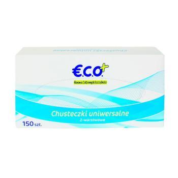 €.C.O.+ Chusteczki uniwersalne 2-warstwowe 150szt (1)