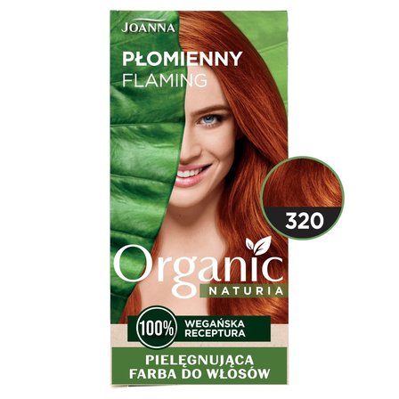 Joanna Naturia Organic Pielęgnująca farba do włosów płomienny 320 (3)