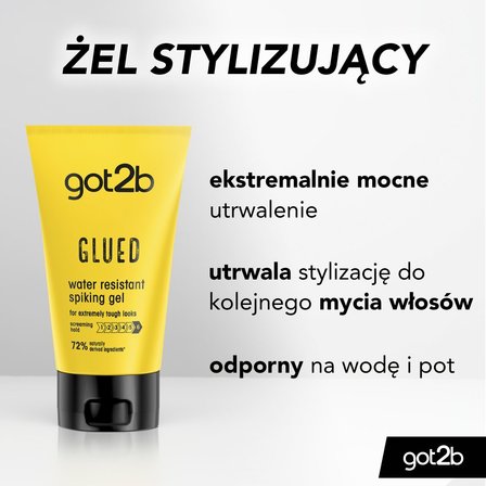 Schwarzkopf Got2b Glued Water Resistant Spiking Gel wodoodporny żel do włosów 150ml (2)