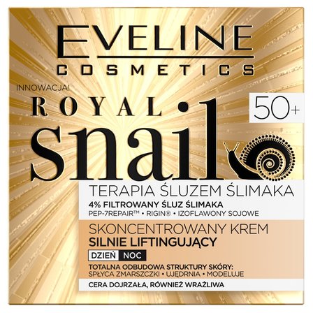 Eveline Royal Snail Skoncentrowany krem silnie liftingujący 50+ (1)