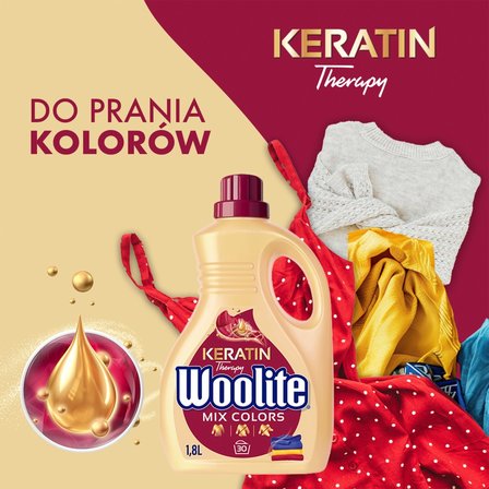 Woolite Keratin Therapy Płyn do prania do kolorów 1,8 l (30 prań) (3)