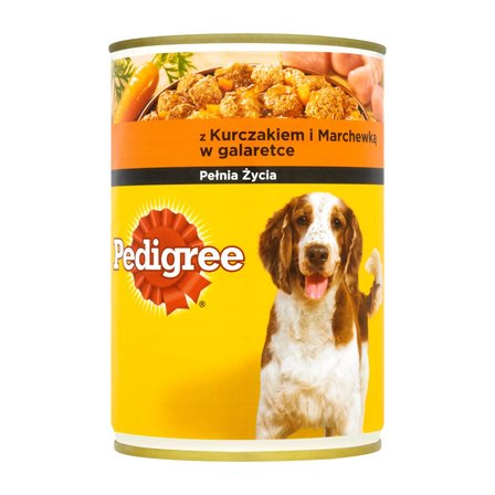 Pedigree z kurczakiem i marchewką w galaretce Karma pełnoporcjowa 400 g (1)