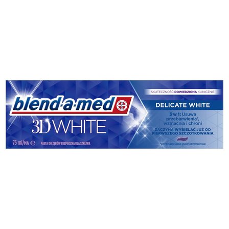 Blend-a-med 3D White Delicate White Pasta do zębów 75ml (1)